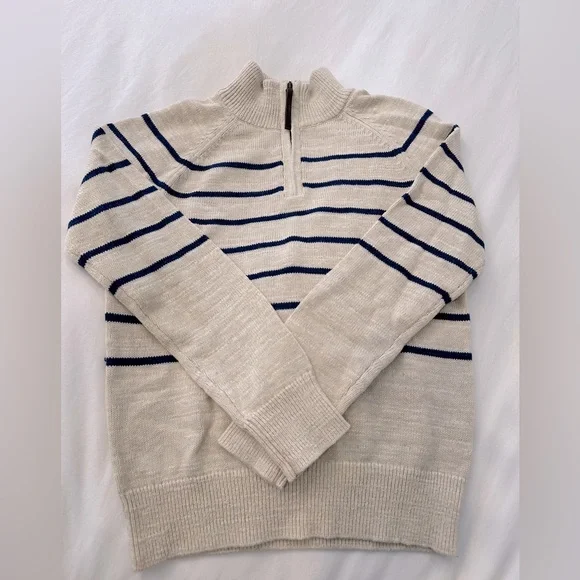 Crewcuts NWT 1/4 zip striped sweater - Picture 1 of 4